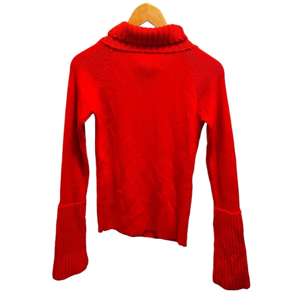 MIU MIU Vintage Y2K Red Quarter Zip Knit Sweater - Picture 2 of 5
